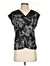 Fred David Black Short Sleeve Blouse Size S - photo 1