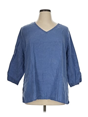 Flax 3/4 Sleeve Blouse (view 1)