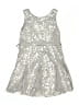 Cherokee 100% Polyester Metallic Silver Dress Size XS (kids) - photo 2