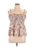 Old Navy 100% Elastic Ivory Sleeveless Blouse Size XL - photo 1