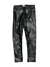 H&M 100% Polyurethane Metallic Black Casual Pants Size 6 - photo 1