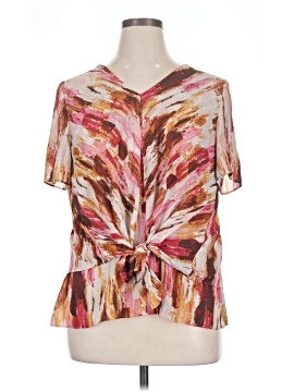H By Halston Short Sleeve Blouse