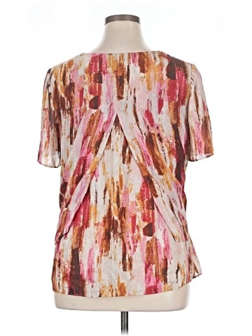 H By Halston Short Sleeve Blouse (view 2)