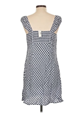 Madewell Cap-Sleeve Button-Front Mini Dress in Geometric Print (view 2)