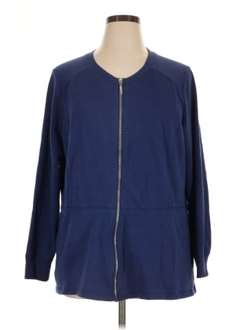 Denim & Co Zip Up Hoodie (view 1)