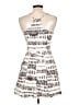 Parker Graphic Silver Cocktail Dress Size L - photo 2