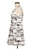 Parker Graphic Silver Cocktail Dress Size L - photo 5