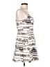 Parker Graphic Silver Cocktail Dress Size L - photo 4