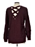 Love Ellie Burgundy Pullover Sweater Size L (estimated) - photo 2