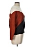 Sophie Rue Color Block Brown Pullover Sweater Size L - photo 4