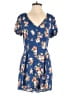 Xhilaration Floral Blue Romper Size M - photo 1