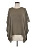 Acrobat 100% Silk Brown 3/4 Sleeve Silk Top Size Med - Lg - photo 1