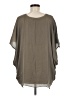 Acrobat 100% Silk Brown 3/4 Sleeve Silk Top Size Med - Lg - photo 2