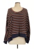 Intimately by Free People Stripes Brown Pullover Sweater Size L - photo 1