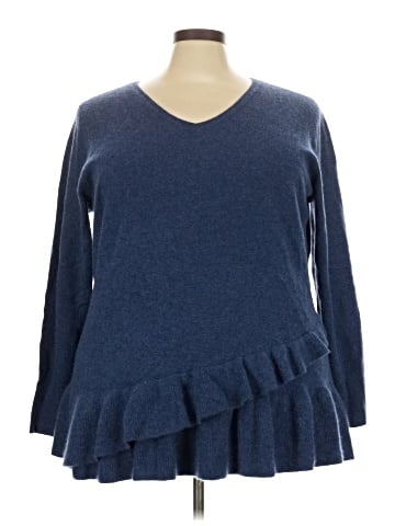 Isaac Mizrahi LIVE! Cashmere Pullover Sweater (view 1)