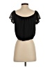 Astr 100% Polyester Black Short Sleeve Blouse Size XS - photo 2