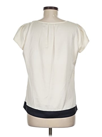 New York & Company Short Sleeve Blouse (view 2)