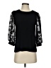 CeCe Black 3/4 Sleeve Top Size XS - photo 1