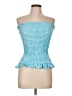BCBGeneration 100% Polyester Blue Sleeveless Blouse Size L - photo 1
