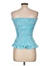 BCBGeneration 100% Polyester Blue Sleeveless Blouse Size L - photo 2