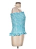 BCBGeneration 100% Polyester Blue Sleeveless Blouse Size L - photo 4