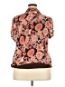 Style&Co 100% Polyester Floral Brown Short Sleeve Blouse Size 22 - photo 2