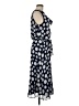 MSK 100% Polyester Polka Dots Blue Casual Dress Size 8 - photo 4