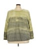 Logo Layers Tie-dye Green Pullover Sweater Size 3X - photo 1