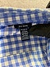 Chaps Checkered-gingham Blue 3/4 Sleeve Button-Down Shirt Size 1X - photo 4