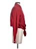 Theory Red Long Sleeve Silk Top Size S - photo 4