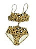 Art Class Animal Print Gold One Piece Swimsuit Size 6X - photo 1