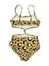 Art Class Animal Print Gold One Piece Swimsuit Size 6X - photo 2