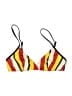 Solid & Striped Graphic Yellow Swimsuit Top Size S - photo 1