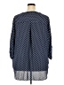 Chaus 100% Polyester Polka Dots Blue 3/4 Sleeve Blouse Size 3X - photo 2