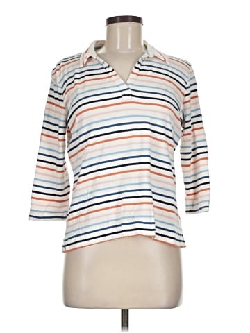 L.L.Bean 3/4 Sleeve Button-Down Shirt (view 1)