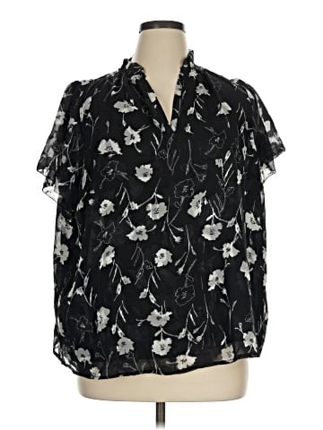Monday Fun Short Sleeve Blouse (view 1)
