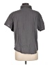 Unbranded Solid Gray Short Sleeve Button-Down Shirt Size M - photo 2