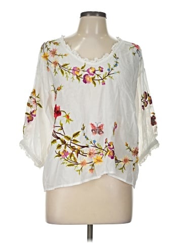 Sundance 3/4 Sleeve Blouse (view 1)