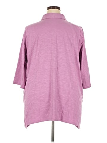D&Co. 3/4 Sleeve Button-Down Shirt (view 2)