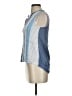 Dylan 100% Cotton Blue Sleeveless T-Shirt Size S - photo 5