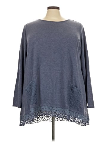 LOGO Lounge 3/4 Sleeve Top (view 1)