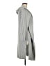 Eileen Fisher 100% Cotton Gray Coat Size L - photo 4