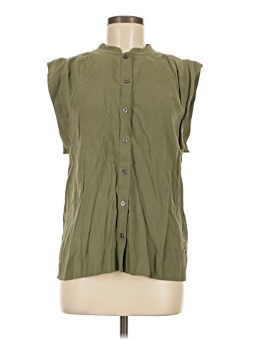 Banana Republic Factory Store Sleeveless Button-Down Shirt (view 1)
