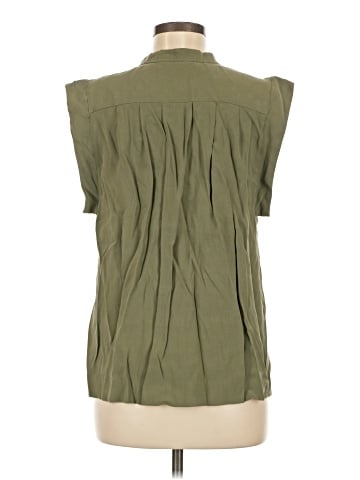 Banana Republic Factory Store Sleeveless Button-Down Shirt (view 2)