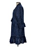 Unbranded 100% Polyester Polka Dots Blue Casual Dress Size L - photo 5