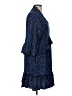 Unbranded 100% Polyester Polka Dots Blue Casual Dress Size L - photo 4
