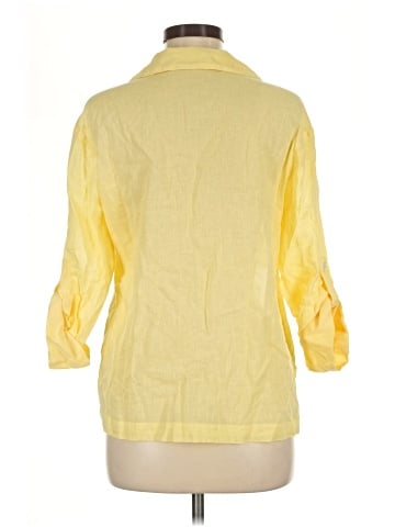 Unbranded 3/4 Sleeve Button-Down Shirt (view 2)