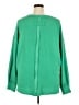 Peach Solid Green Pullover Sweater Size 3X - photo 2