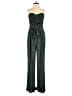 Michael Costello X Revolve 100% Polyester Chevron-herringbone Green Jumpsuit Size S - photo 1