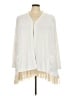 LOGO by Lori Goldstein Ivory Poncho Size 3X - photo 1